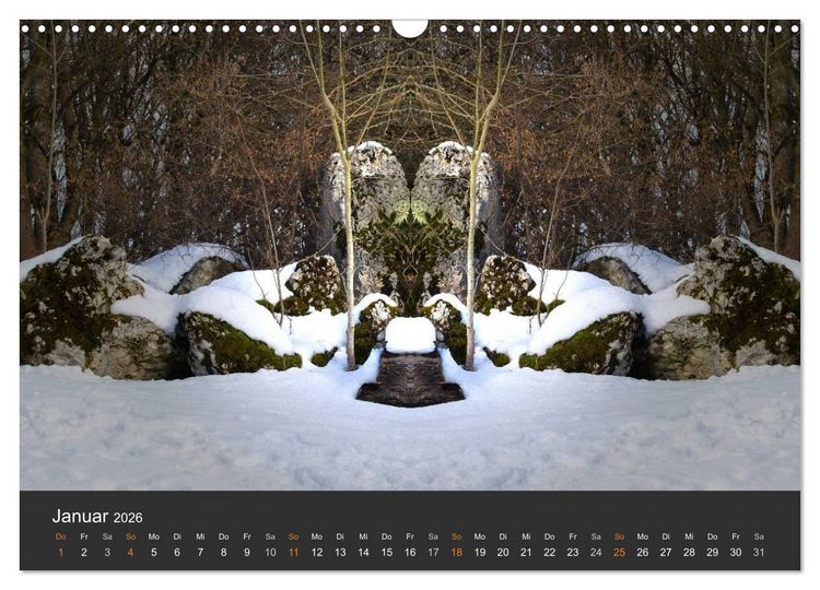 Produktbild: Spiegelwelten - Im Reich der Naturwesen (Wandkalender 2026 DIN A3 quer), CALVENDO Monatskalender