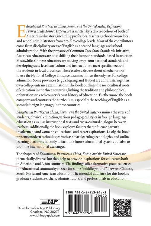 Produktbild: Educational Practices in China, Korea, and the United States