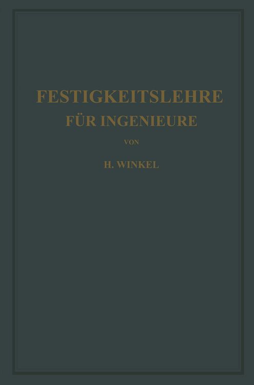 Produktbild: Festigkeitslehre f&uuml;r Ingenieure