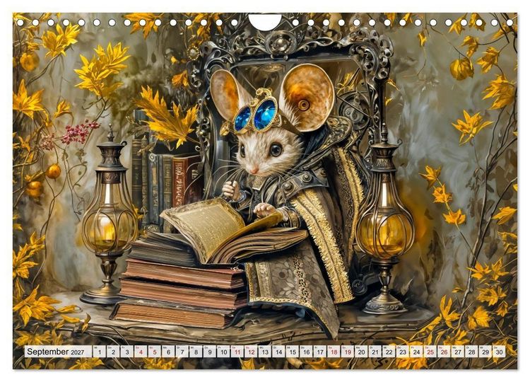 Produktbild: Steampunk Fabelwelten - Magische Kreaturen in Fantasiewelten (Wandkalender 2027 DIN A4 quer), CALVENDO Monatskalender