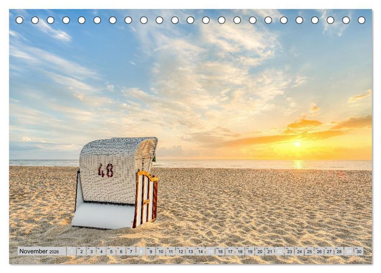 Produktbild: Wundersch&ouml;ne Ostsee - Traumhafte Stimmungen entlang der K&uuml;ste (Tischkalender 2026 DIN A5 quer), CALVENDO Monatskalender