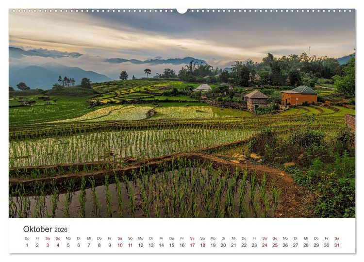 Produktbild: Vietnam - Einzigartige St&auml;dte und wundersch&ouml;ne Natur. (Wandkalender 2026 DIN A2 quer), CALVENDO Monatskalender
