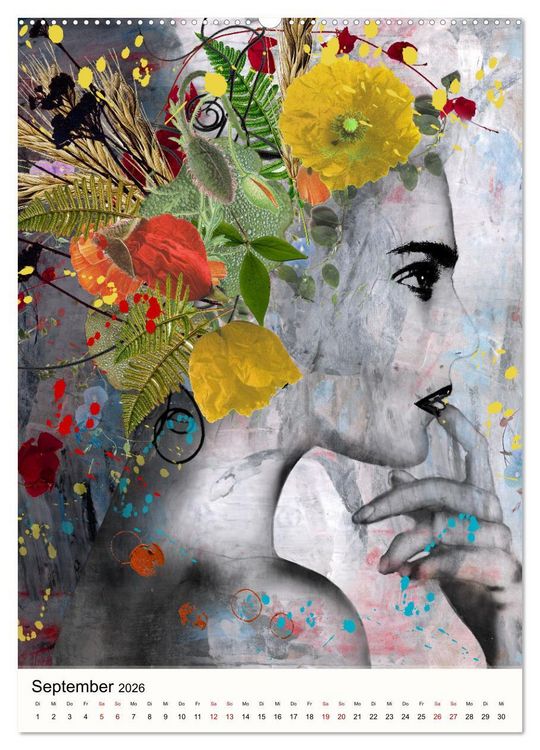 Produktbild: FLOWER GIRLS (hochwertiger Premium Wandkalender 2026 DIN A2 hoch), Kunstdruck in Hochglanz