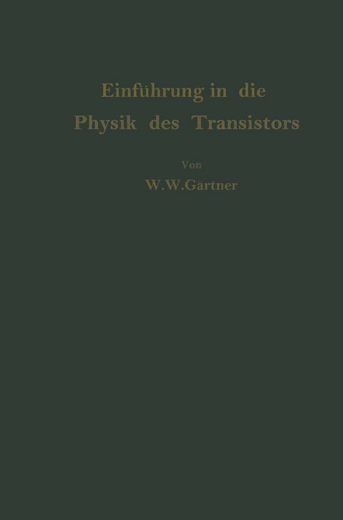 Produktbild: Einf&uuml;hrung in die Physik des Transistors