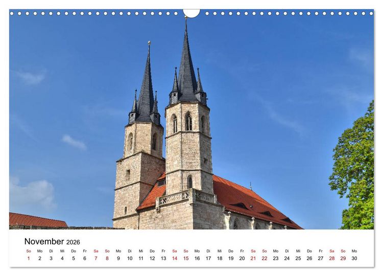 Produktbild: M&uuml;hlhausen in Th&uuml;ringen - Stadt im Herzen Deutschlands (Wandkalender 2026 DIN A3 quer), CALVENDO Monatskalender