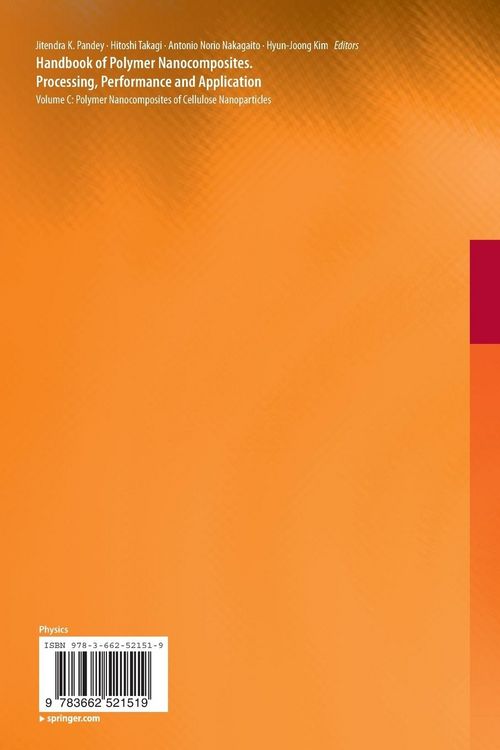 Produktbild: Handbook of Polymer Nanocomposites. Processing, Performance and Application