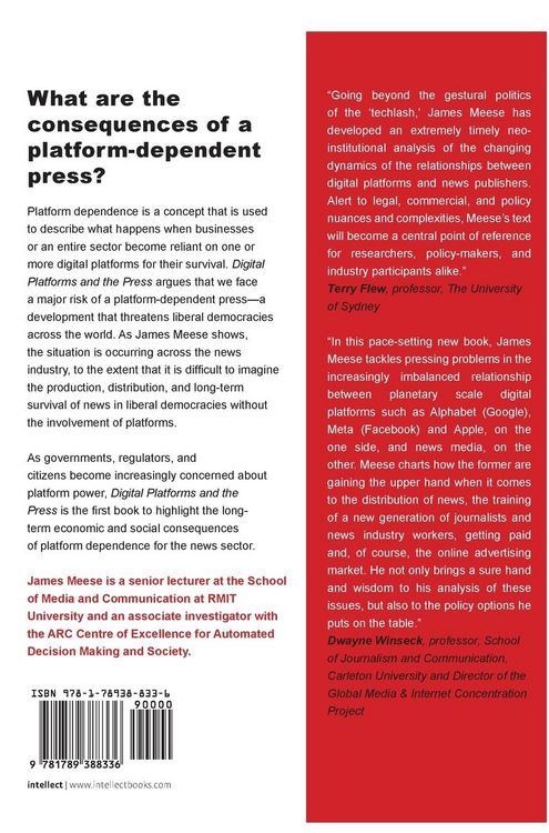 Produktbild: Digital Platforms and the Press