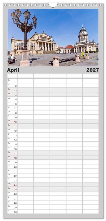 Produktbild: Familienplaner 2027 - SOMMER IN BERLIN mit 5 Spalten (Wandkalender, 21 x 45 cm) CALVENDO