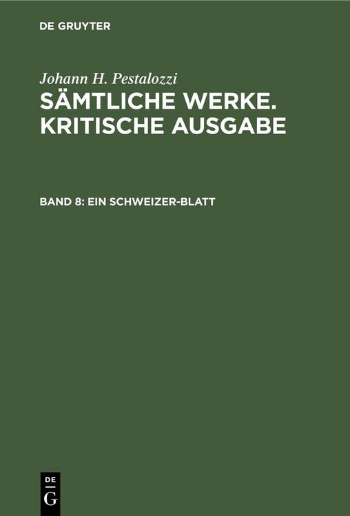 Produktbild: Ein Schweizer-Blatt