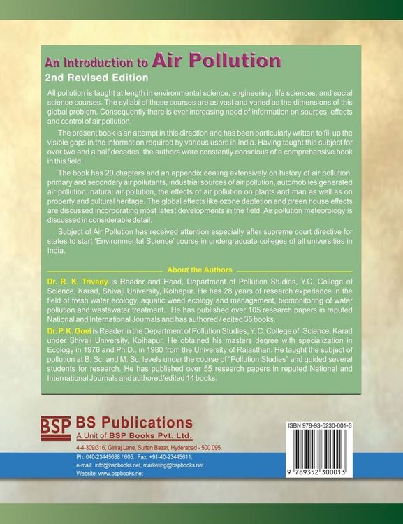 Produktbild: An Introduction to Air Pollution