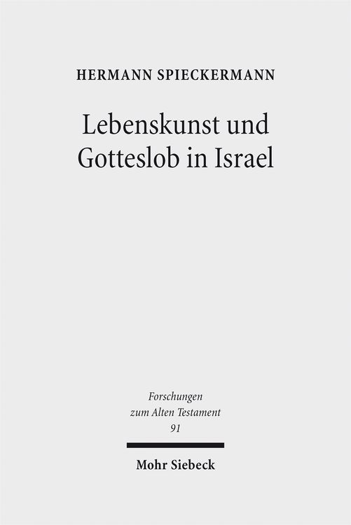 Produktbild: Lebenskunst und Gotteslob in Israel