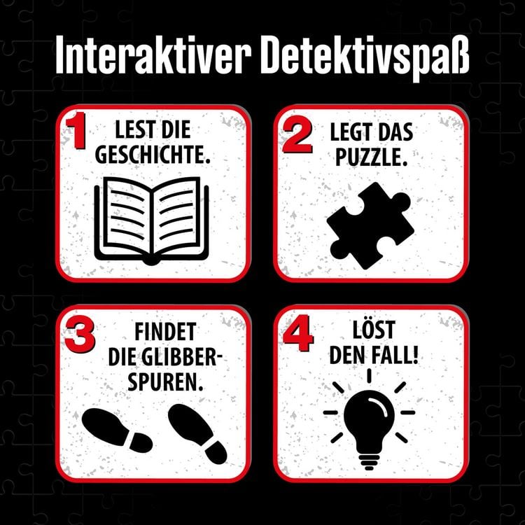 Produktbild: Krimipuzzle Die drei ??? Kids Vorsicht, Glibberfalle!