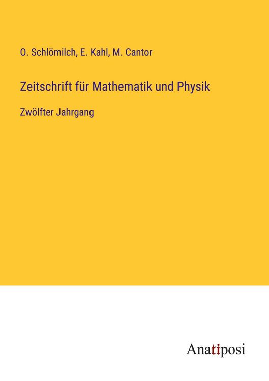 Produktbild: Zeitschrift f&uuml;r Mathematik und Physik
