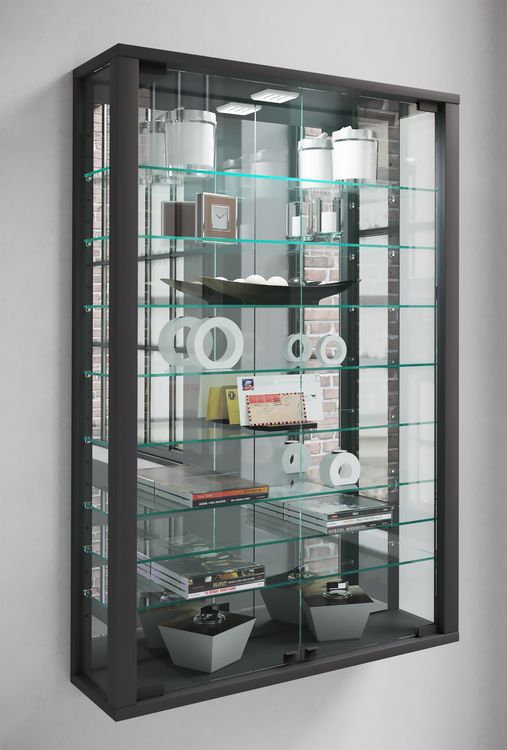 Produktbild: Wandvitrine Glasvitrine Vitrosa Mini Spiegel