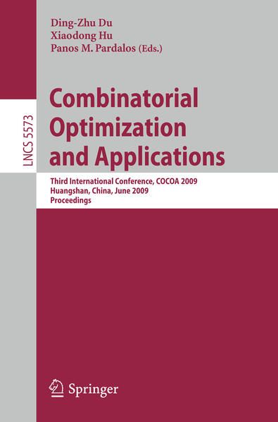 Produktbild: Combinatorial Optimization and Applications