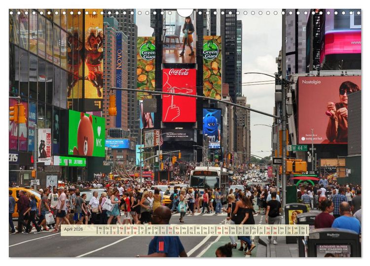 Produktbild: Streets of New York - Zu Fu&szlig; durch die Metropole der Superlative (Wandkalender 2026 DIN A3 quer), CALVENDO Monatskalender