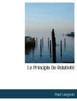 Produktbild: Le Principle de Relativit
