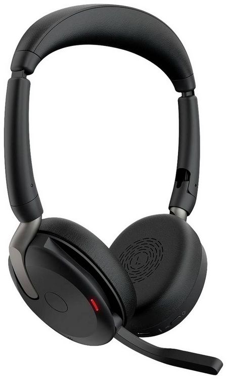 Produktbild: Jabra Evolve2 65 Flex Link380a MS On Ear Headset Bluetooth&reg; Stereo Schwarz Noise Cancelling Headset, Mikrofon-Stummschaltung, Lautst&auml;rkeregelung,