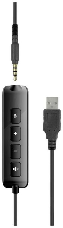 Produktbild: SPEEDLINK METIS USB Stereo Headset, 3.5mm Jack with USB Soundcard, black