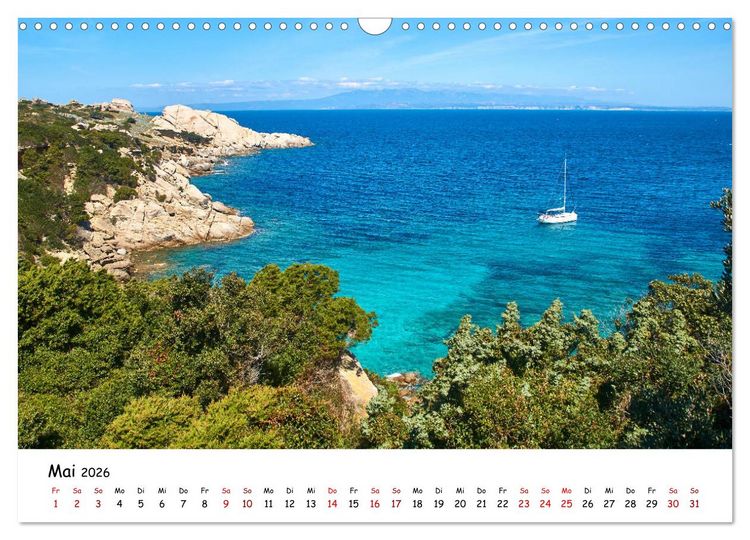 Produktbild: Sardinien - Ein St&uuml;ck Karibik im Mittelmeer (Wandkalender 2026 DIN A3 quer), CALVENDO Monatskalender