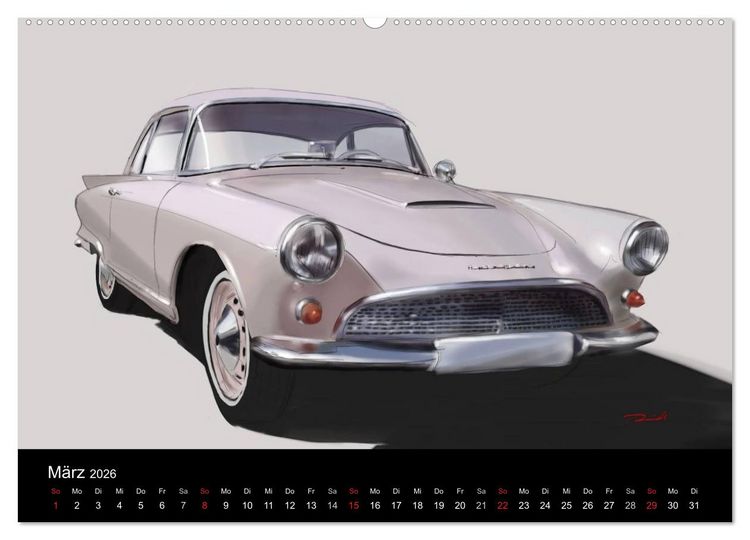 Produktbild: Classic Car Art by Reinhold Art&acute;s (Wandkalender 2026 DIN A2 quer), CALVENDO Monatskalender