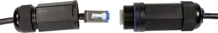 Produktbild: LogiLink CQ7093S RJ45 Patchkabel CAT 6a S/FTP 10.00 m Schwarz Geschirmt, UV-Best&auml;ndig, &Ouml;lbest&auml;ndig 1 St.