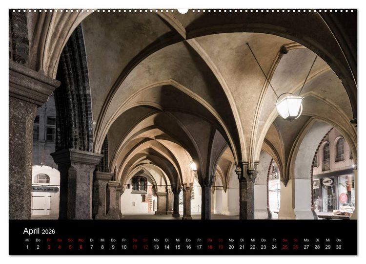 Produktbild: Eine Nacht in L&uuml;beck (Wandkalender 2026 DIN A2 quer), CALVENDO Monatskalender