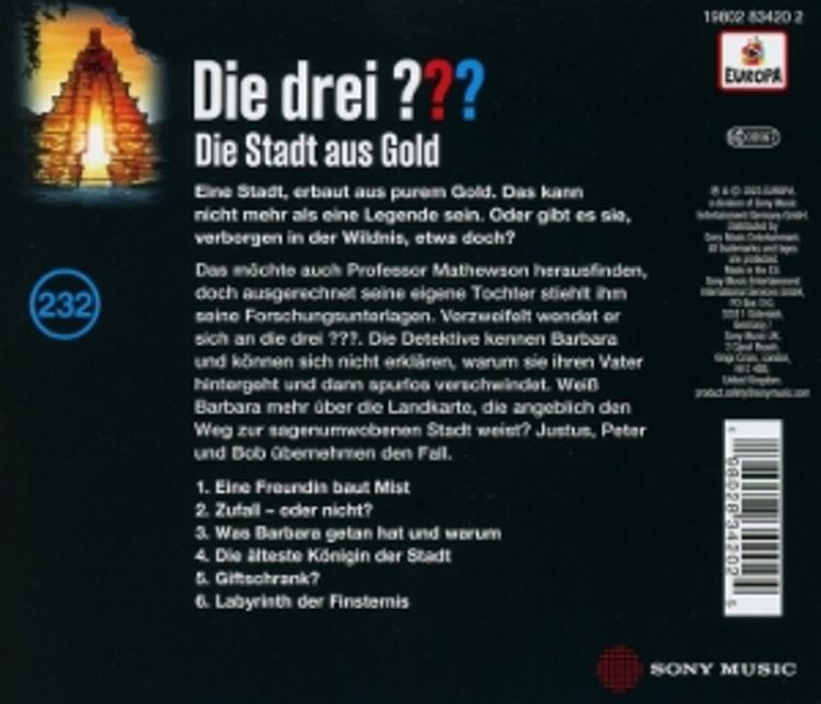 Die drei ??? 232: Die Stadt aus Gold (Fragezeichen)