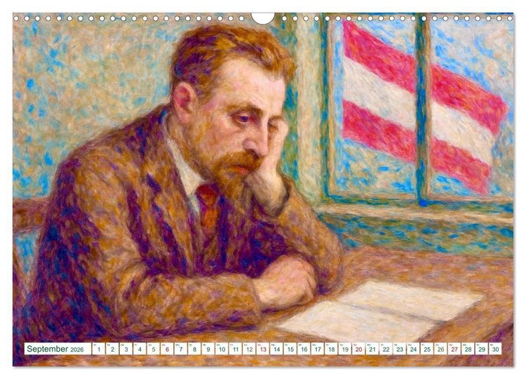 Produktbild: Rainer Maria Rilke. Sein Leben, seine Werke (Wandkalender 2026 DIN A3 quer), CALVENDO Monatskalender