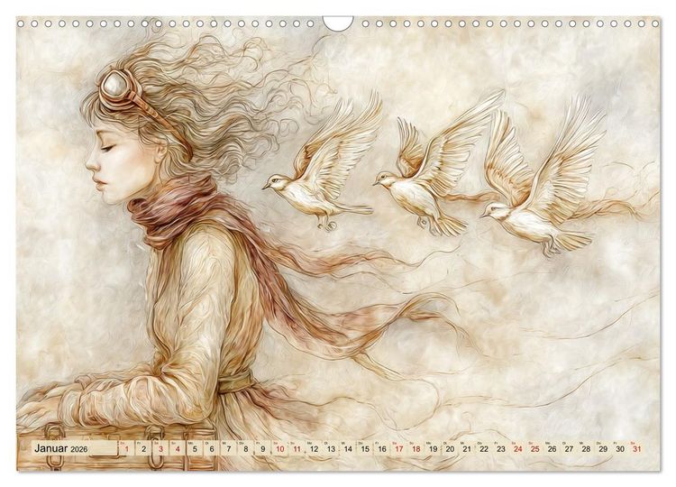 Produktbild: Freiheit hat Fl&uuml;gel (Wandkalender 2026 DIN A3 quer), CALVENDO Monatskalender