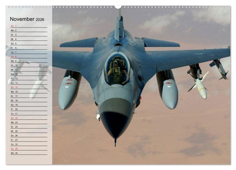 Produktbild: Kampfjets. U.S. Aircraft (Wandkalender 2026 DIN A2 quer), CALVENDO Monatskalender