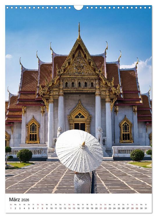 Produktbild: Faszination Thailand (Wandkalender 2026 DIN A3 hoch), CALVENDO Monatskalender