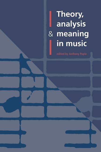 Produktbild: Theory, Analysis and Meaning in Music