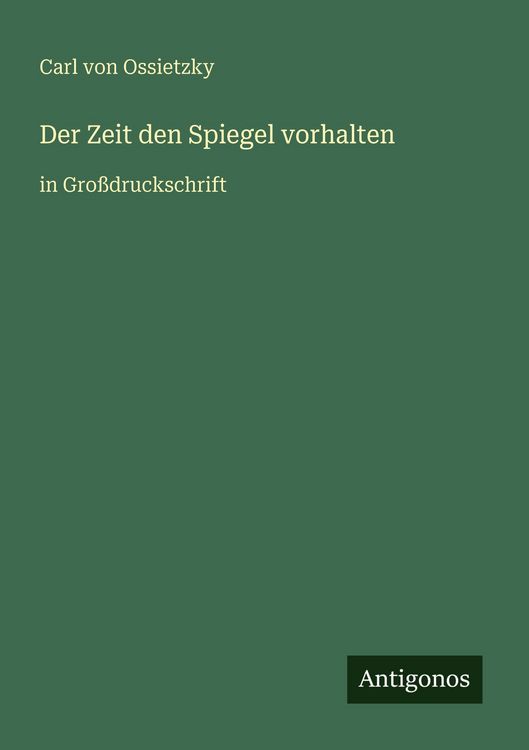 Produktbild: Der Zeit den Spiegel vorhalten