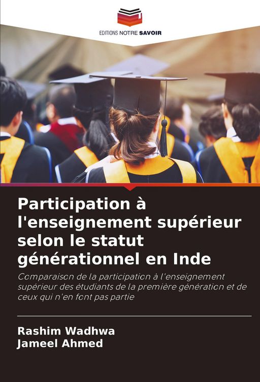 Produktbild: Participation &agrave; l'enseignement sup&eacute;rieur selon le statut g&eacute;n&eacute;rationnel en Inde