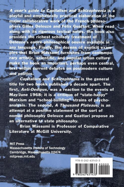 Produktbild: A User's Guide to Capitalism and Schizophrenia