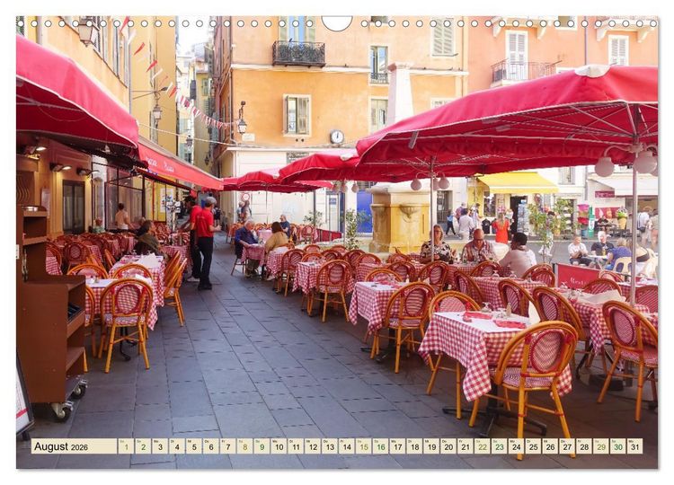 Produktbild: Nizza Bezaubernde Stadt (Wandkalender 2026 DIN A3 quer), CALVENDO Monatskalender