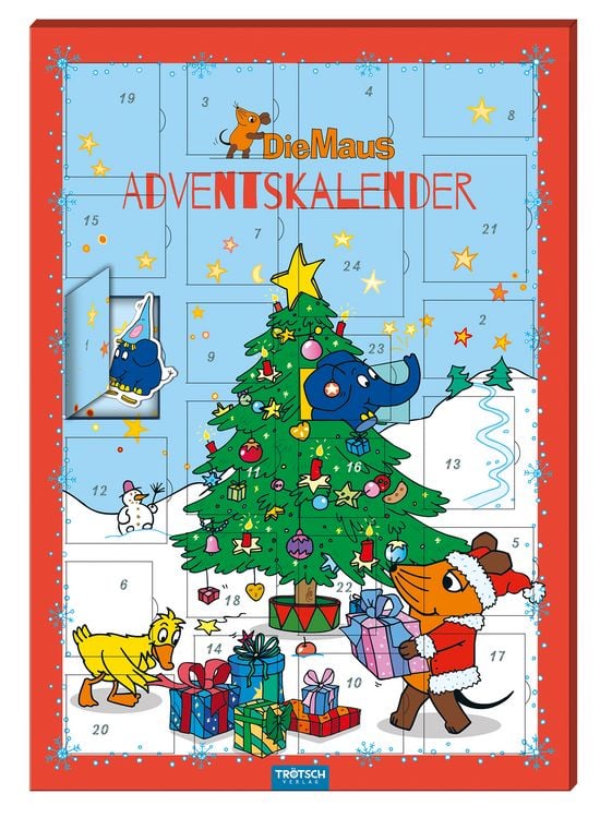 Produktbild: TR&Ouml;TSCH - Magnet-Adventskalender "Die Maus" | Weihnachtskalender mit 24 tollen Magneten