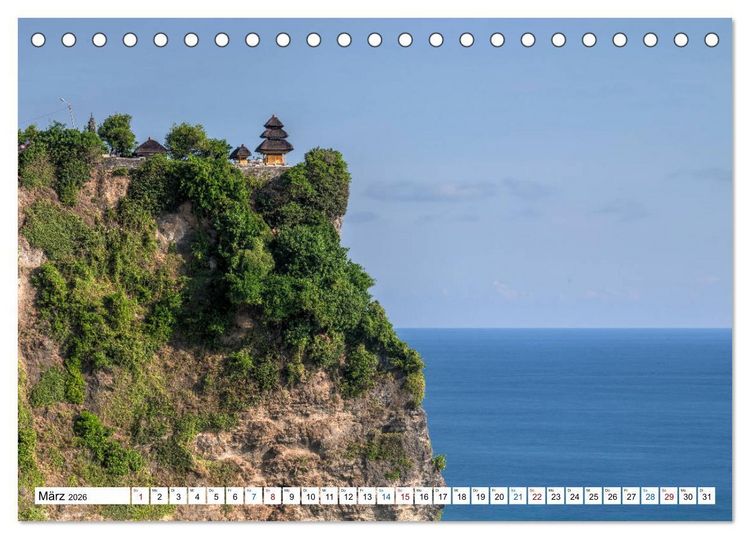 Produktbild: Bali, tropisches Inselparadies in Indonesien (Tischkalender 2026 DIN A5 quer), CALVENDO Monatskalender