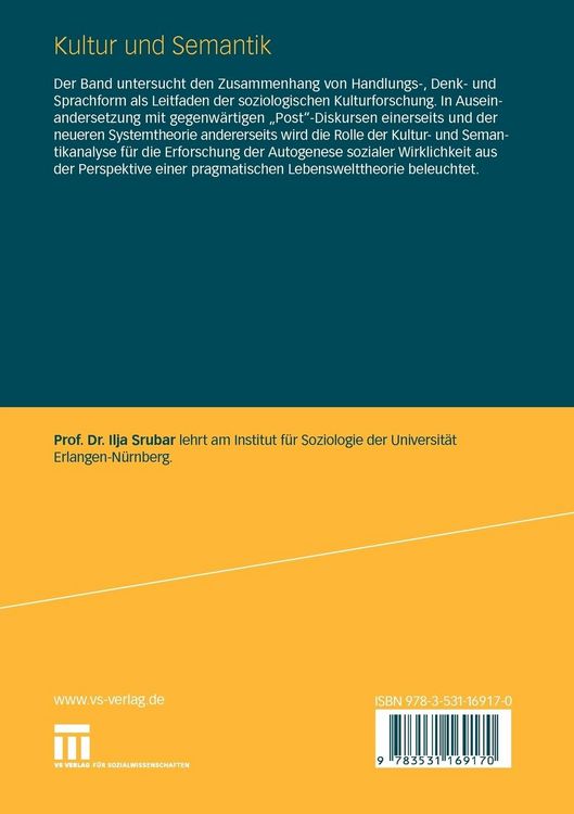 Produktbild: Kultur und Semantik