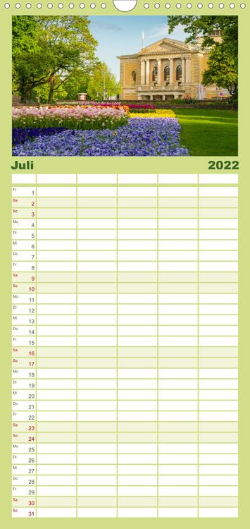 Produktbild: Familienplaner Sachsen-Anhalt - Meine vielf&auml;ltige Heimat (Wandkalender 2022 , 21 cm x 45 cm, hoch)