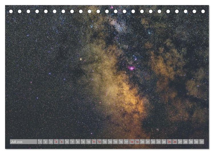 Produktbild: Faszinierendes Weltall (Tischkalender 2026 DIN A5 quer), CALVENDO Monatskalender