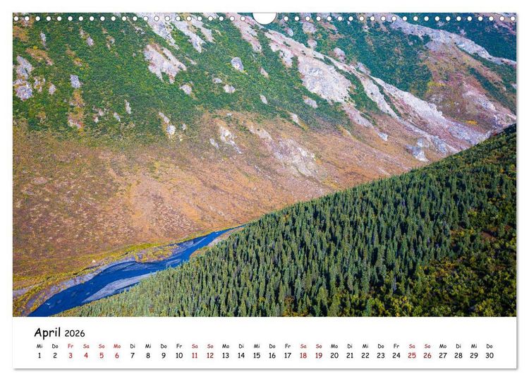 Produktbild: Alaska und Yukon, endlose Freiheit erleben (Wandkalender 2026 DIN A3 quer), CALVENDO Monatskalender