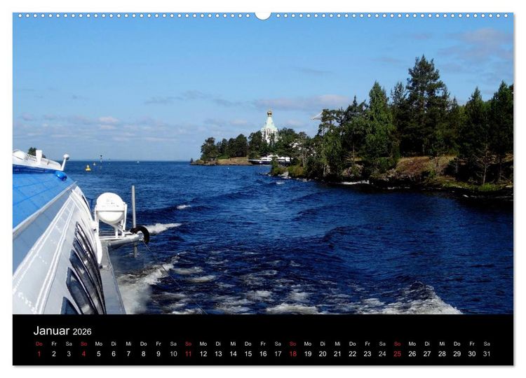 Produktbild: KLOSTERINSEL VALAAM 2026 (Wandkalender 2026 DIN A2 quer), CALVENDO Monatskalender