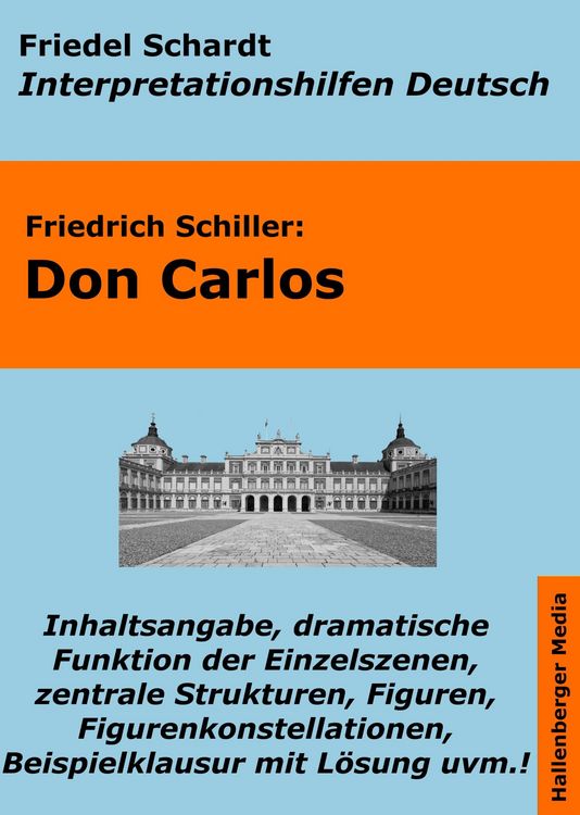 Produktbild: Don Carlos - Lekt&uuml;rehilfe und Interpretationshilfe. Interpretationen und Vorbereitungen f&uuml;r den Deutschunterricht.