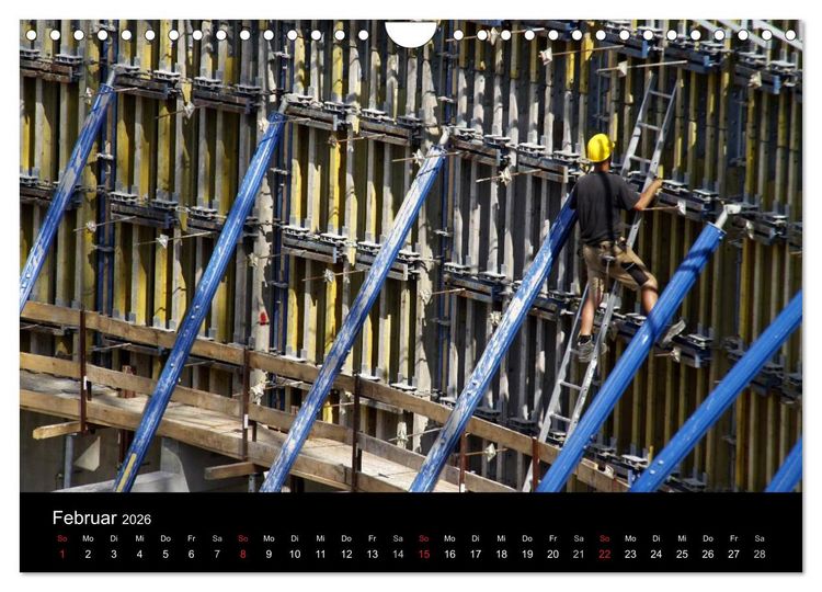 Produktbild: Baustellen (Wandkalender 2026 DIN A4 quer), CALVENDO Monatskalender