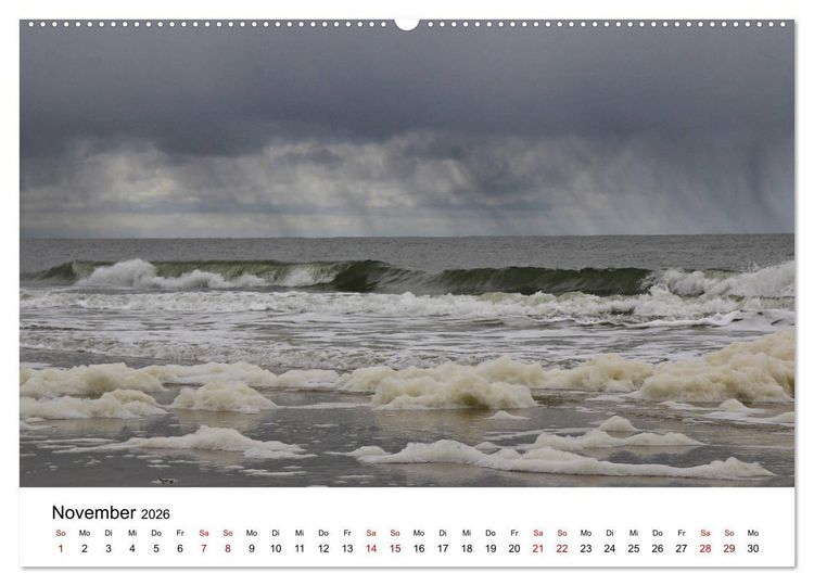 Produktbild: Insel Amrum - Ein Juwel unterm norddeutschen Himmel (Wandkalender 2026 DIN A2 quer), CALVENDO Monatskalender