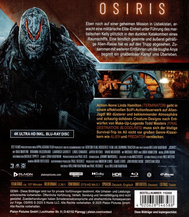 Produktbild: Osiris (4K-UHD+Blu-ray)