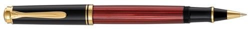Produktbild: Pelikan Tintenroller Souver&auml;n&reg; R400, 24-Karat vergoldete Zierelemente, Schwarz-Rot