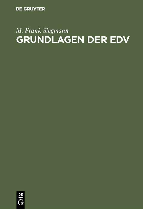 Produktbild: Grundlagen der EDV